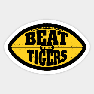 eat the Tigers // Vintage Football Grunge Gameday Sticker